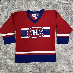 Montreal Canadiens NHL CCM Red Retro Jersey Youth XL